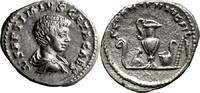 Ancient Roman Denarius Geta as Caesar. Denarius -