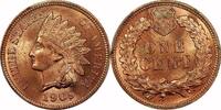 USA 1¢ Indian Cent, 1909, 1¢, MS65 RD, PCGS -