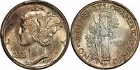 USA 10¢ Mercury 10¢, 1919-D, 10¢, MS64 FB, PCGS -