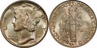 USA  Mercury 10¢, 1928-D, 10¢, MS64 FB, PCGS/CAC