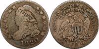 USA 10&cent; 1820 Capped Bust 10&cent; F12 210.00 US$  +  15.00 US$ shipping