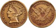 USA $2½ 1885 $2 ½ Liberty AU55
