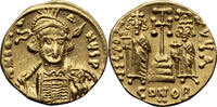 Byzantine Solidus Constantine IV, with Heraclius and Tiberius -