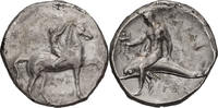 Durum c.  302-281 MÖ Eski Yunan Calabria, Tarentum.  Stater 616,05 EUR + 21,66 EUR kargo