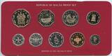 Malta Original Kursmünzensatz 1977 GN455 - KMS PROOF PP Mint Set in Original Box