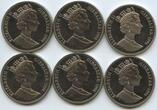 Gibraltar 6 x 1 Crown 1994 GN757 - WORLD WAR II - Elizabeth II. Meist UNC