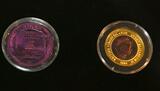 Britische Jungferninseln 5 Dollars Titan + 75 Dollars Gold/Titan 1973 GN1504 - Sir Rowland Hill - Elisabeth II. 1952-2022 - British Virgin Islands Proof, leicht angelaufen