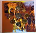 Südafrika Original Kursmünzensatz 2001 GN1120 - KMS Official 9 Coins Mint Set South Africa Kudu Unzirkuiert in Original Folder BU Brilliant Uncirc
