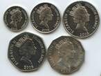 Salomon-Inseln 5, 10, 20, 50 Cents, 1 Dollar Satz 2005 GS220 - Solomon Islands Elizabeth II. Fast unzirkuiert