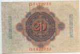 Deutsches Reich Kaiserreich 20 Mark 19. Februar 1914 GB765 - Reichsbanknote Paper Money Germany Banknote Leicht gebrauchte Erhaltung