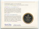 Vereinigten Staaten von Amerika - Israel Silbermedaille im Numisbrief 1977 GN680g - Bezalel Academy Jerusalem - International Society of Postmasters Proof
