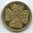 Deutschland Bundesrepublik Glückstaler Bronzemedaille vergoldet nd. G13616 - Schornsteinfeger Glücksferkel - Viel Glück Good Luck... Fast unzirkuiert