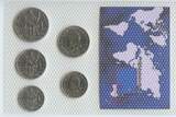 Neukaledonien New Caledonia 1 Franc - 20 Francs KMS 2003 GN656a - Kursmünzensatz Coin Mint Set UNC