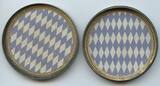 Bayern Königreich München Bayernthaler Steckmedaille 1914/16 GX628 - König Ludwig III. mit Leporello Kriegsszenen WWI. Bavaria EF