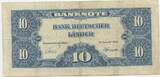Bank deutscher Länder 10 Deutsche Mark Banknote 1949 GB448 - BDL Deutschland Germany Gebrauchte Erhaltung