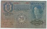 Österreich Ungarn Kaiserreich 20 Kronen Banknote 1919 GB565 - II.Auflage - Zwanzig Krone - Husz Korona Banknote Leicht gebrauchte Erhaltung