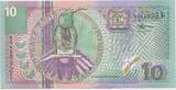 10 Gulden Banknote 2000 GB116 - Black-throated mango - Central Bank of Suriname Bankfrische Erhaltung