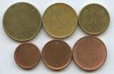 Europa 1,2,5,10,20,50 Cents Ronden ungeprägt nd. G6743 - Schrötlinge, Rondellen Lot alle ungeprägt VF-EF