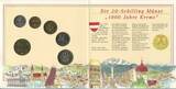 Österreich 2.Republik Offizieller Kursmünzensatz 1995 GN332 - Original KMS Schilling UNC Coin Mint Set Austria Unzirkuiert
