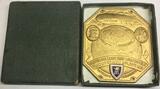 Deutsches Reich Weimar Große Plakette 1929 GN556 - DTC Graf Zeppelin I. Weltfahrt des Luftschiffs LZ127 UNC- in original Box