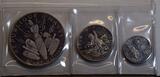 5,10,25 Gourdes Silber Münzensatz 1967 GN1062 - Columbus Discovers America, Toussaint l