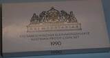 Österreich Offizieller Kursmünzensatz 1990 GN302 - Original KMS Proof Coin Mint Set Austria Proof in Original Box