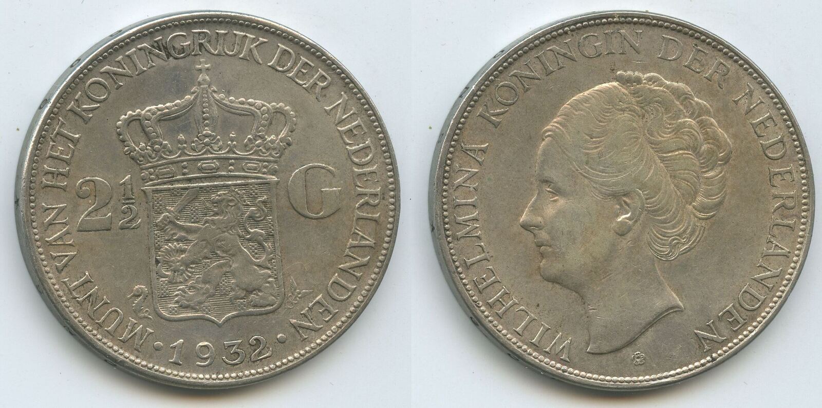 Niederlande Gulden Silber G Wilhelmina I