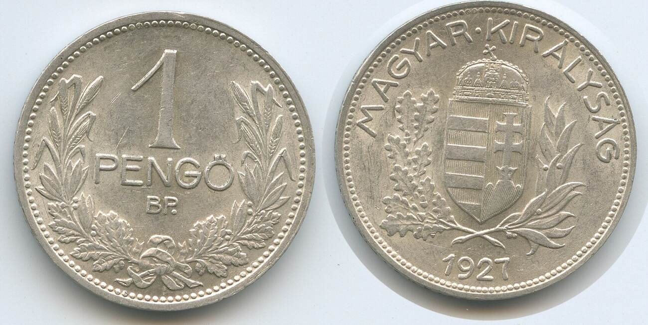 Ungarn 1 Pengö 1927 BP Budapest G2293 - Hungary Magyar Királyság ...