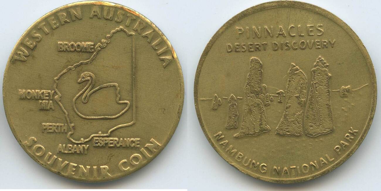 Australien Medaille Souvenir Coin Token nd. M#7358 - Pinnacles 
