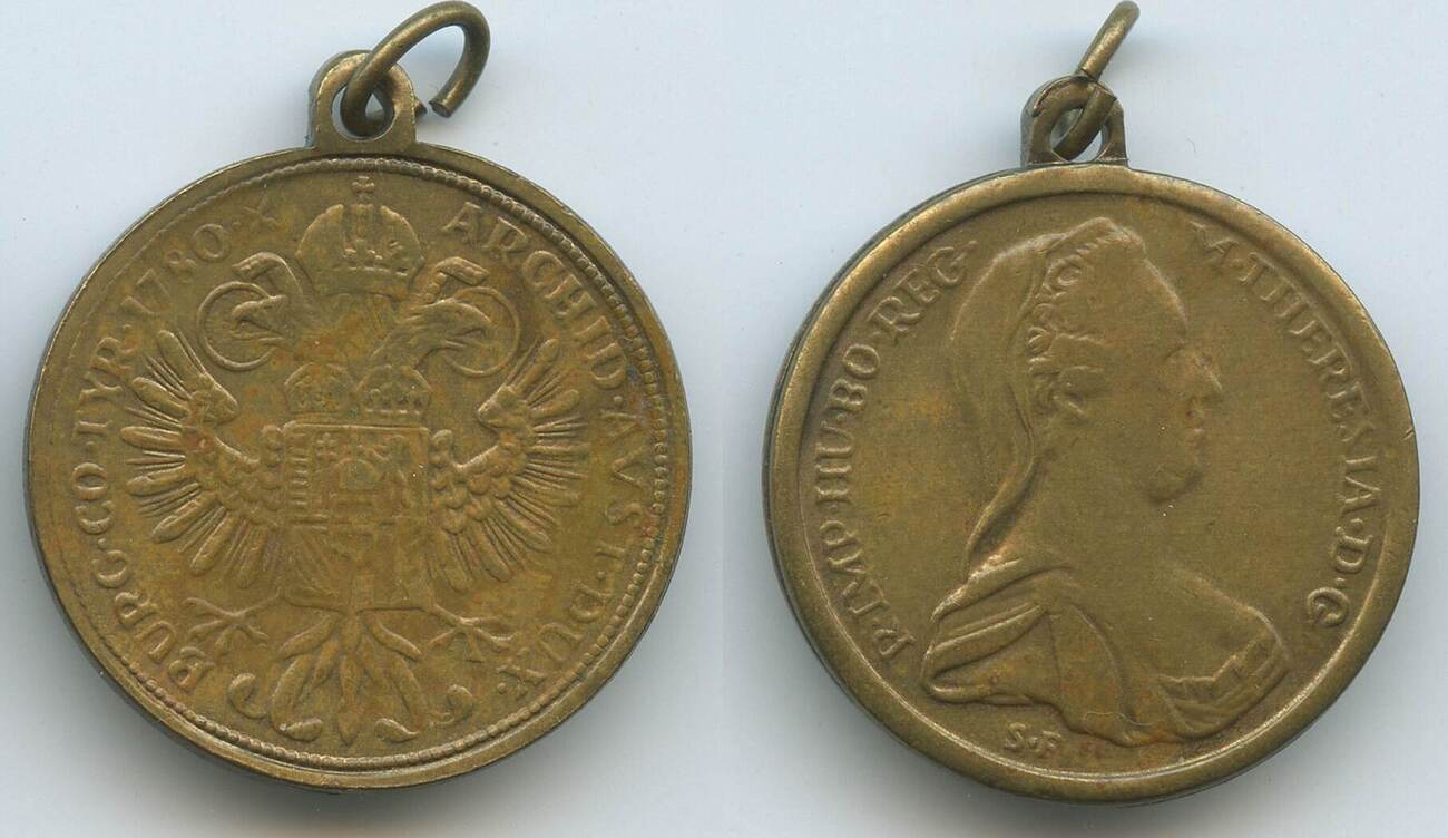 RDR Österreich Kleine Medaille 1780 M#7117 - Maria Theresia Austria aEF ...