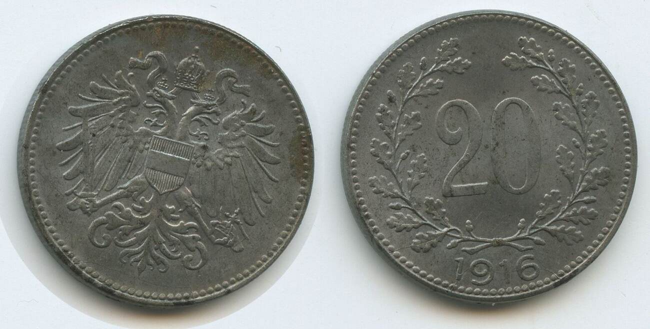 Österreich Kaiserreich 20 Heller 1916 G5582 Karl I. 19161918 Austria