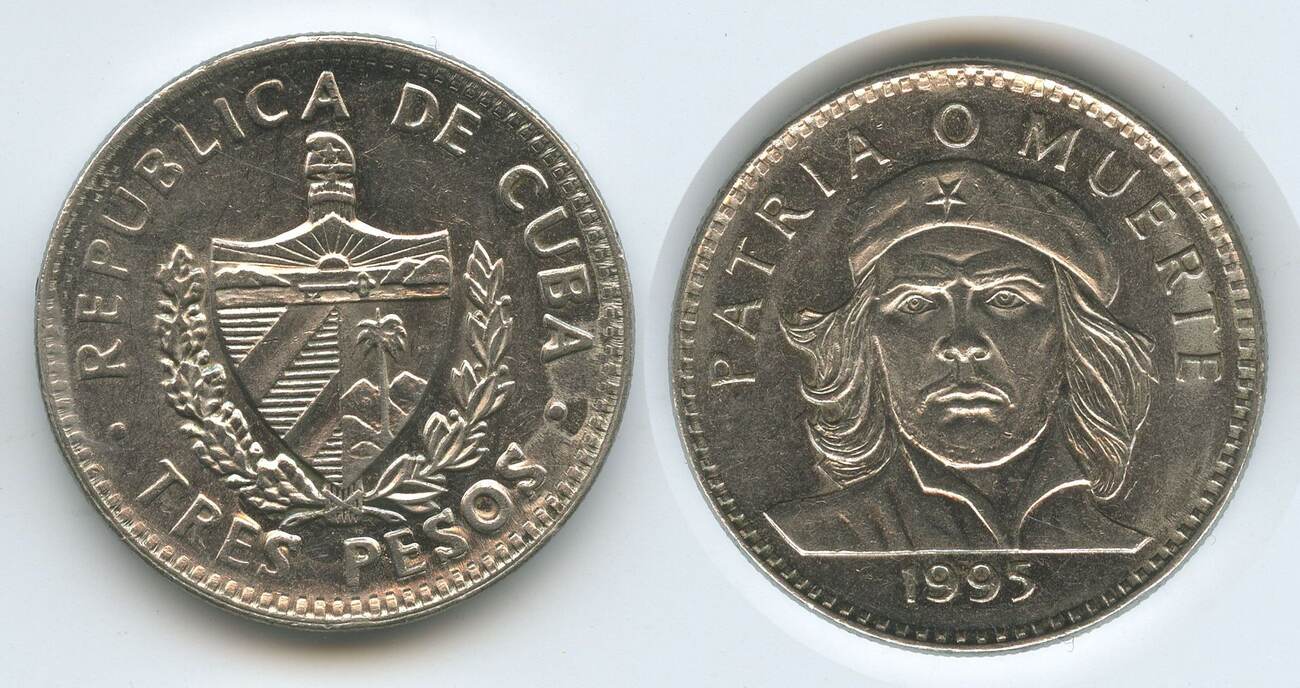 Куба 3 дата. Монета Куба 1962 Patria o. Three peso of Kuba. Куба 10 песо че Гевара серебро. Куба 3 песо 2002 г. че Гевара.