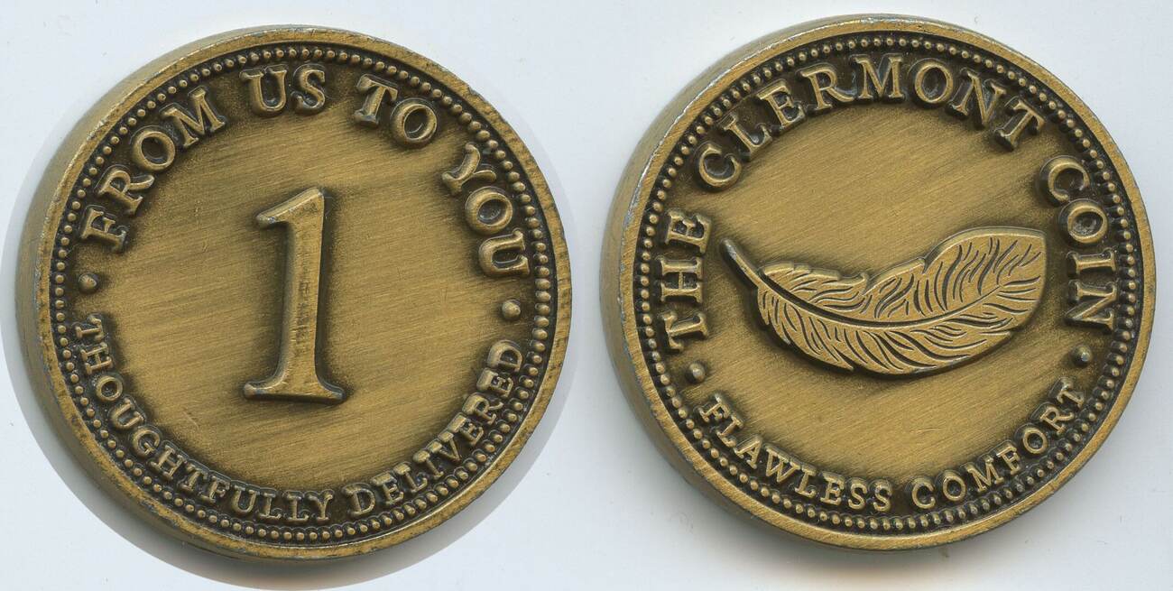 Großbritannien Great Britain United Kingdom Wertmarke Jeton Token - From us  to you nd. G13673 - The Clermont Coin - Thoughtfully delivered - Flawless  comfort EF