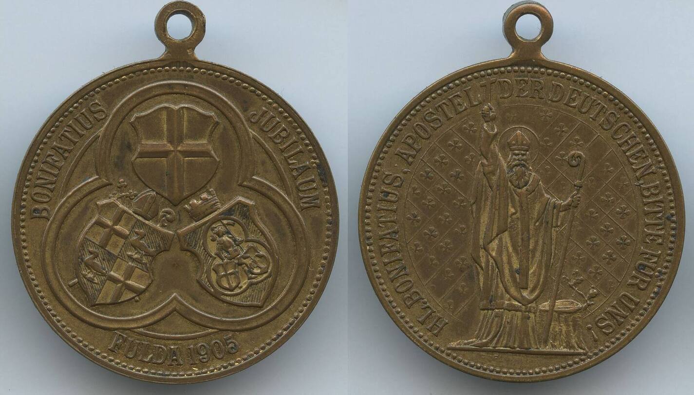 Deutschland Bundesrepublik Fulda Medaille G Bonifatius