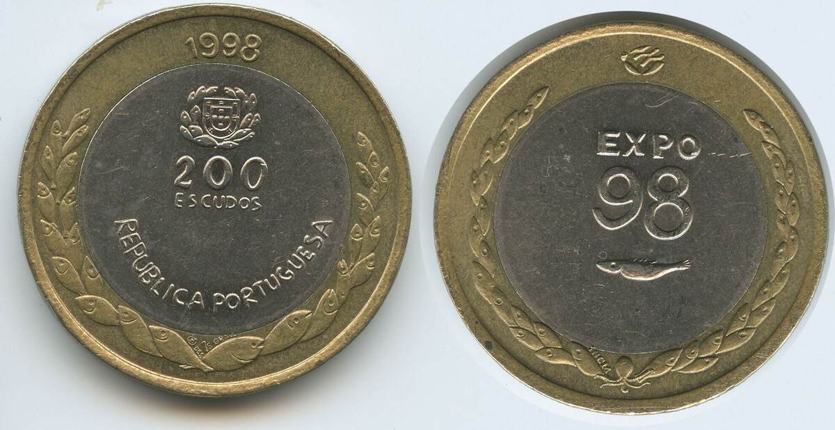 Portugal 200 Escudos 1998 G7864 Expo 98 Rep blica Portuguesa EF