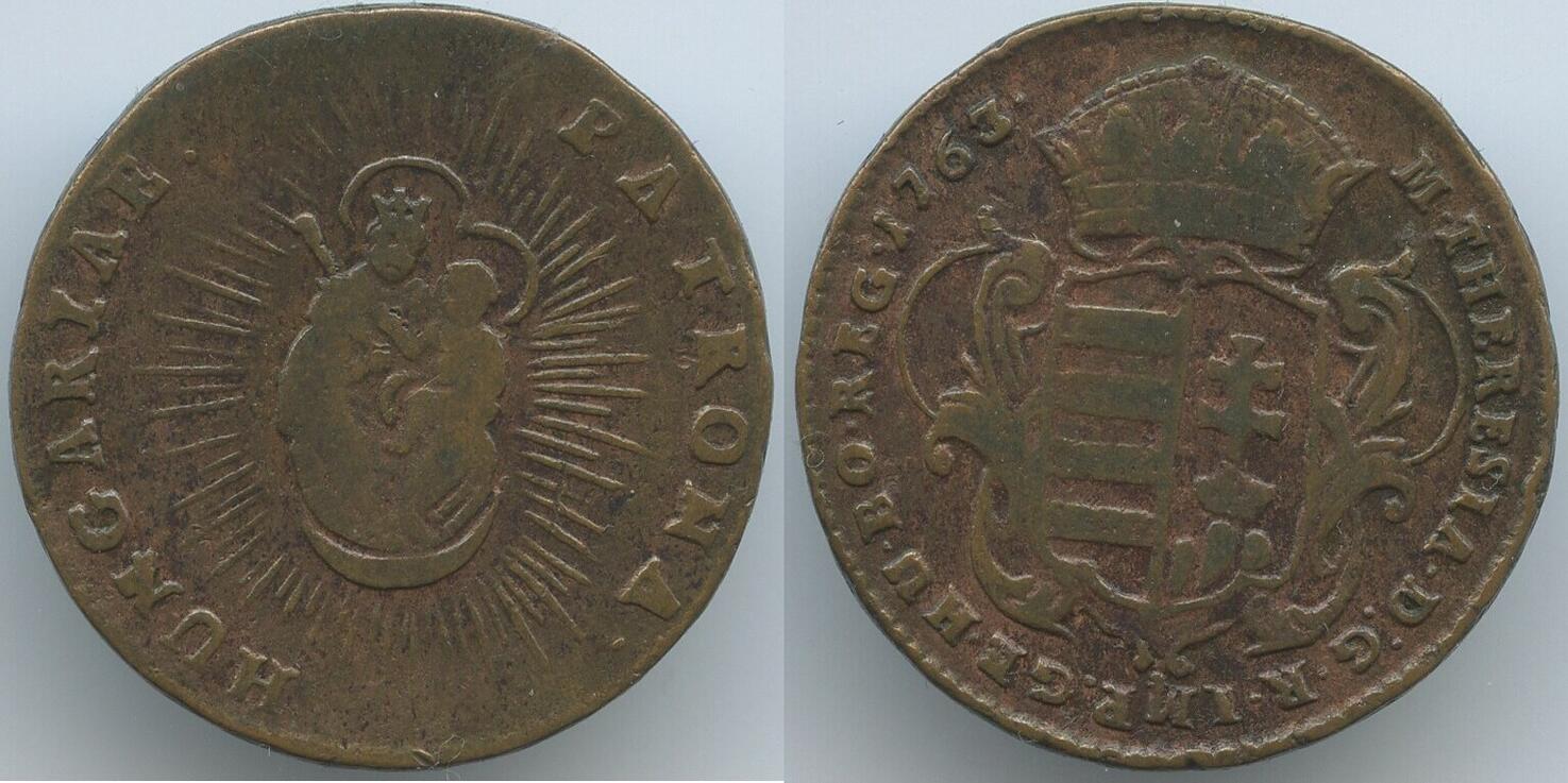 RDR Österreich Ungarn 1 Denar 1763 M#6759 - Maria Theresia 1740-1780 F ...