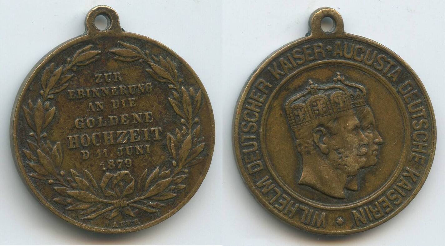 Deutsches Reich Kaiserreich Preussen Erinnerungsmedaille 11 Juni 1879 deutsches-reich-kaiserreich-preussen-erinnerungsmedaille-11-juni-1879
