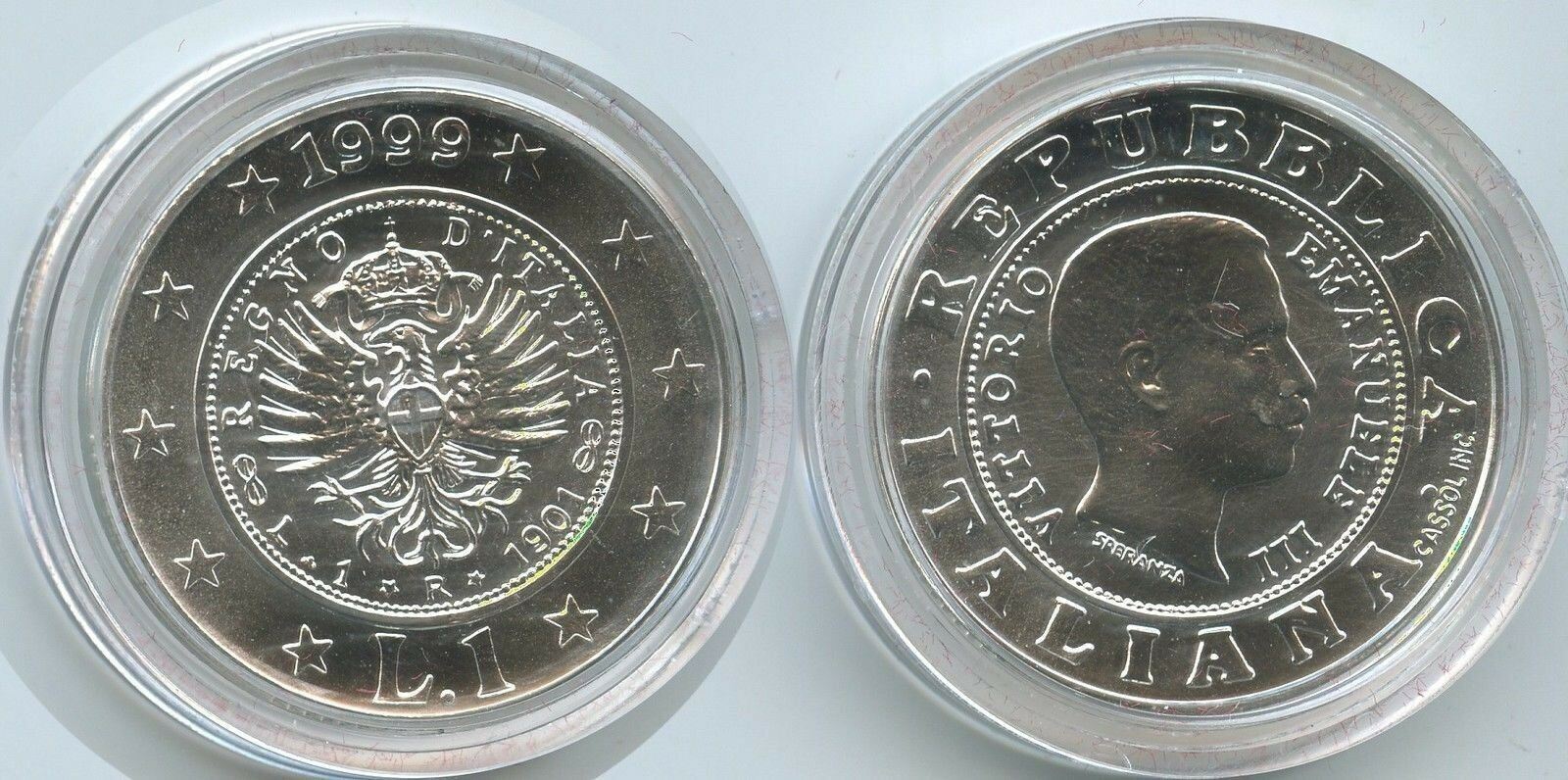 Italien Republik 1 Lira Silber 1999 R G1711 - History of the Lira ...