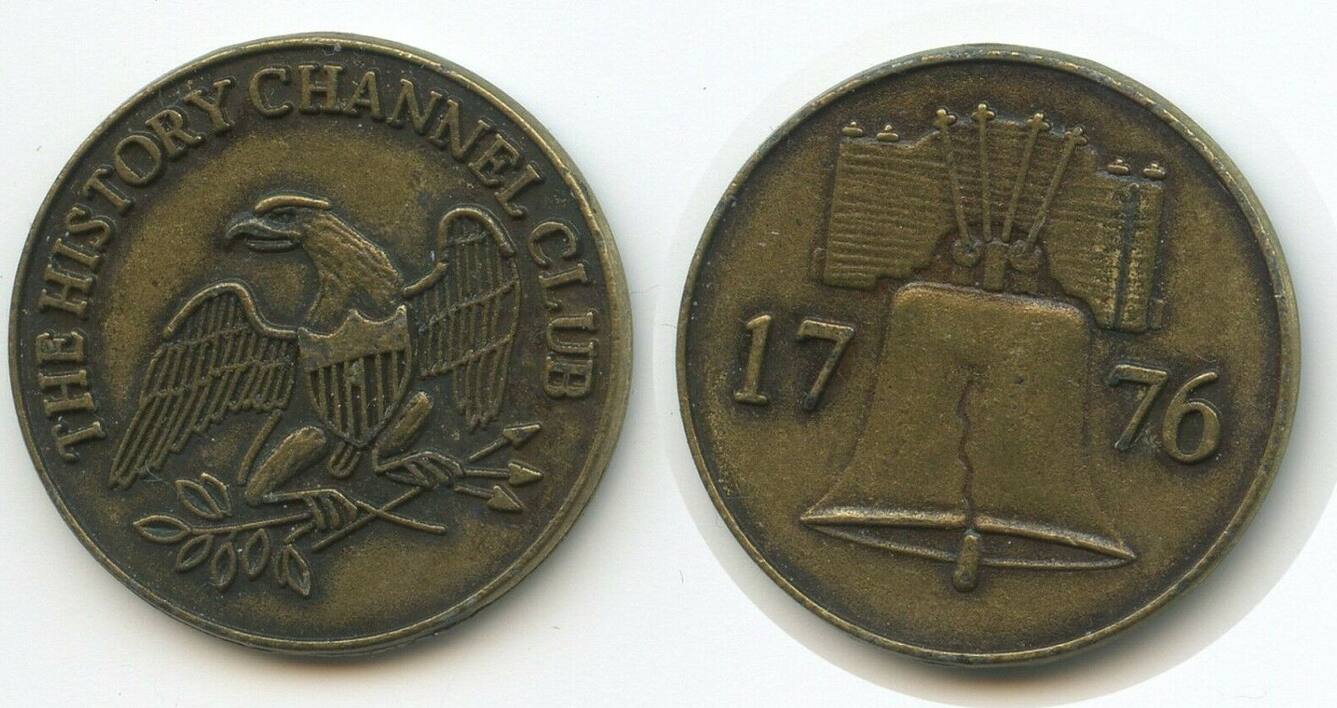 Token 1776 T054 The History Channel Club Eagle Liberty Bell