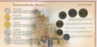 KMS GN385 - Österreich KMS Hdgh Kursmünzsatz Handgehoben Coin Mint Set -