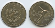 Kuba 1 Peso M#3603 Cuba Olympiade 1988 Calgary Eisschnelllauf