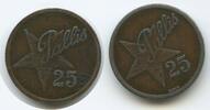 Token T193 - Dänemark Pallis 25 Stern - Meka Wertmarke -