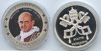  PA163 -   Vatikan Papst Paul VI. 1963-1978 Color Farbauflage Medaille 1963-1978 