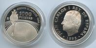 1000 Pesetas G0292 - Spanien KM#952 PROOF Atlanta Olympics Proof Silber -