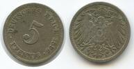 5 Pfennig G9579 - Germany Empire KM#11 RAR Wilhelm II. Deutsches Reich -