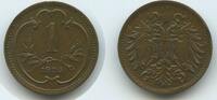 1 Heller G3946 - Österreich KM#2800 XF Franz Joseph I.1848-1916 -