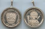Silbermedaille 1250 GX923  Jahre Uffing am Staffelsee 739-1989 Bayern Tassilo Dux