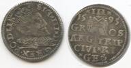 Litauen Riga - Livonia Polen 3 Gröscher (Trojak, 3 Grossus) M#6572 - Sigismund III. Vasa 1587-1632 Poland -