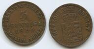 Anhalt-Bernburg 3 Pfennig G6843 - Alexander Carl & Leopold Friedrich 1861-1867 -