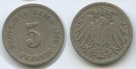 Deutsches Reich Kaiserreich 5 Pfennig G10460 - Germany Empire Wilhelm II. -